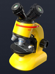 Микроскоп детский для наблюдения с кейсом в виде столика Орбита OT-INL83