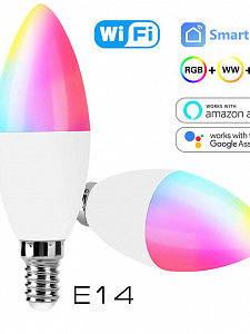 Орбита OT-HOS14 Умная лампочка (E14,4Вт, Wi-Fi)