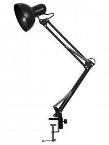 Лампа настольная для школьника на струбцине E27 Огонёк OG-LDP36 Черная