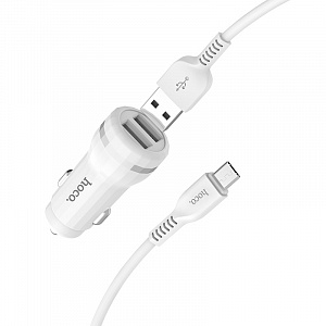 HOCO Z27 ЗУ авто USB + кабель Micro USB (5B,2400mA)