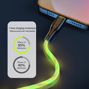 SENDEM T28A Зеленый кабель USB 3A (microUSB) 1m