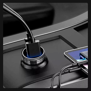 TDS TS-CAU72 ЗУ авто USB (QC3.0 + PD20W,3000mA)