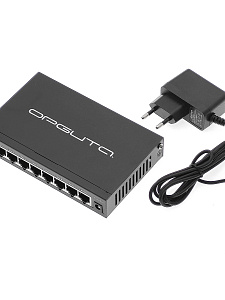 Орбита OT-VNP39 Коммутатор неуправляемый (10/100/1000Мбит, 8 портов)