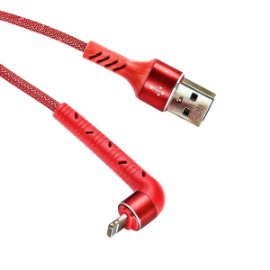 Орбита OT-SMI25 Красный кабель USB 2.4A (iOS Lightning) 1м