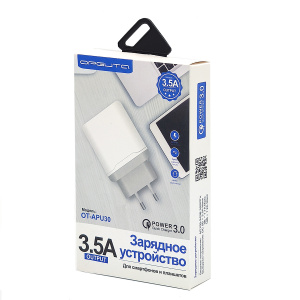 Зарядное устройство для телефона с быстрой зарядкой Орбита OT-APU30 Белый