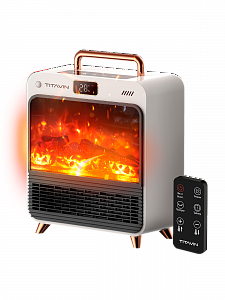 Обогреватель для дома, тепловентилятор напольный с пультом 1500 Вт TITAVIN TI-PFH002