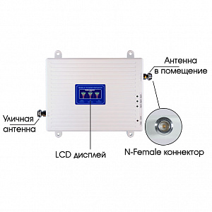 Усилитель сотовой связи и интернета готовый комплект Орбита OT-GSM18