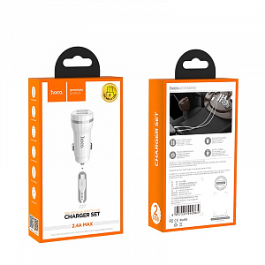 HOCO Z27 ЗУ авто USB + кабель Micro USB (5B,2400mA)