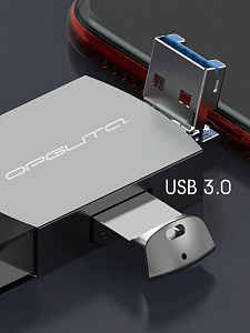 Орбита OT-PCR25 картридер OTG (TF, SD, microUSB, Type-C)