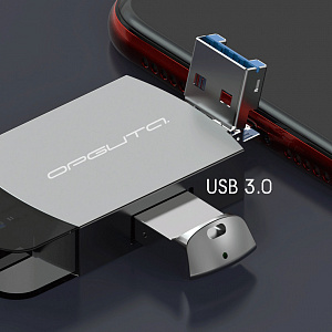 Орбита OT-PCR25 картридер OTG (TF, SD, microUSB, Type-C)