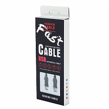 Орбита KM-61 кабель USB 2A (microUSB/iOS Lighting) 1м