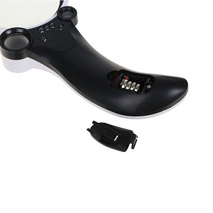 Лупа ручная увеличительная с подсветкой, с УФ светодиодом Орбита OT-INL31