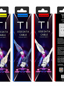 SENDEM T1 кабель USB 2.1A (iOS Lighting) 1м