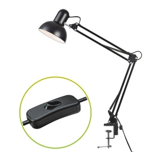 Лампа настольная для школьника на струбцине E27 Огонёк OG-LDP36 Черная
