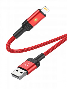 BOROFONE BU30 Красный кабель USB 2.4A (iOS Lighting) 1.2м