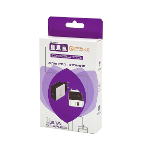 Зарядное устройство для телефона, Быстрая зарядка 20W с кабелем Lightning адаптер QC 3.0 Орбита OT-APU50