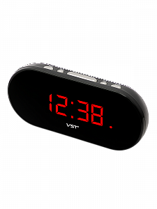 Часы электронные настольные от сети с будильником VST 715-1 Красные