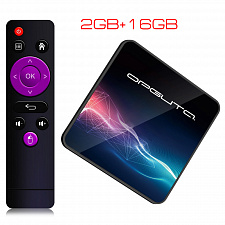 Смарт ТВ приставка медиаплеер на андроид 2/16 Гб Орбита OT-DVB34