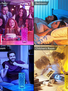 Светильник настольный декоративный ночник RGB Огонёк OG-LDP32