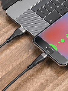 BOROFONE BX46 Черный кабель USB 2.4A (microUSB) 1м