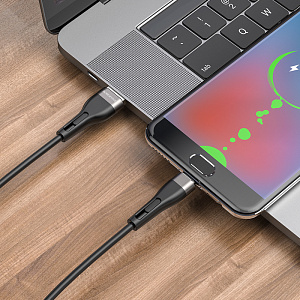 BOROFONE BX46 Черный кабель USB 2.4A (microUSB) 1м