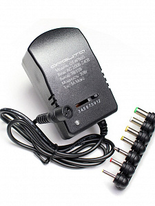 Зарядка для ноутбуков универсальный блок питания с насадками 3-12В, 30Вт Орбита OT-APB60