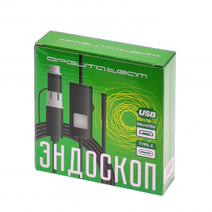 Эндоскоп, гибкая камера для смартфона и ПК с подсветкой 5м, Орбита OT-SME14