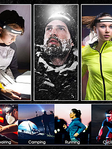 Фонарь налобный, фонарик аккумуляторный Следопыт PT-FLG46