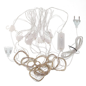 Гирлянда штора интерьерная 220В 3*2м Огонёк OG-LDG23 Белая