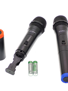 Микрофон караоке беспроводной набор 2шт Орбита OT-ERM12