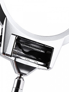 Лупа настольная с подсветкой на гибкой ноге с прищепкой Орбита INL38