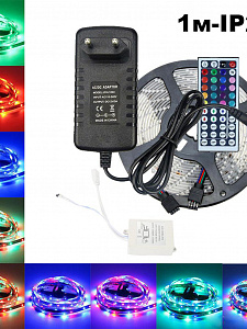 Светодиодная лента комплект с пультом 1м IP20 Огонек OG-LDL11