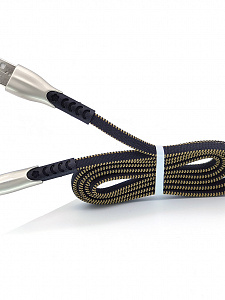 Орбита OT-SMI24 Черный кабель USB 2.4A (iOS Lightning) 1м