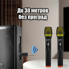 Микрофон караоке беспроводной набор 4 шт Орбита OT-ERM15