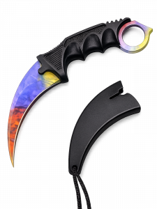 Патриот PT-TRK04 нож складной (Керамбит, мраморный градиент)