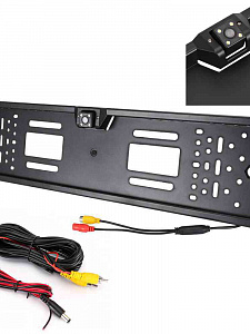 Камера заднего вида автомобильная в рамке для номера с подсветкой 700ТВЛ TDS TS-CAV30