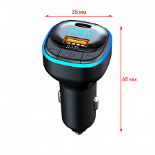 FM-модулятор трансмиттер автомобильный с Bluetooth TDS TS-CAF23