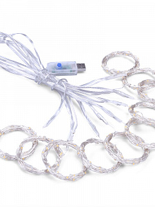 Огонек OG-LDG10 гирлянда-штора LED Мультицвет (3х1м,100 ламп,USB)
