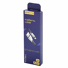 Орбита OT-SMM46 Черный кабель USB 2.4A (microUSB) 1м