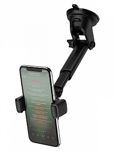 HOCO S12 Держатель для смартфонов + беспроводное ЗУ 10W (присоска)