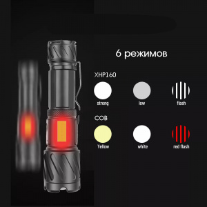 Патриот PT-FLR29 фонарь ручной (3L, 26650.,ZOOM)