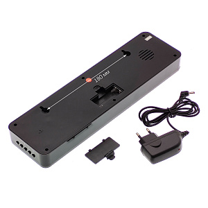 VST 805S-1 Красные часы настенные (температура, влажность)