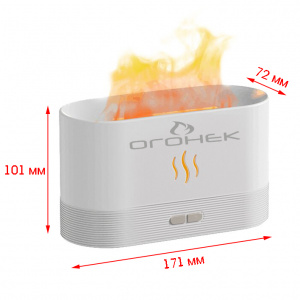 Огонек OG-HOM06 Белый увлажнитель воздуха (180мл,USB,RGB)