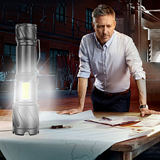 Патриот PT-FLR29 фонарь ручной (3L, 26650.,ZOOM)