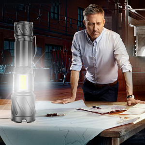 Патриот PT-FLR29 фонарь ручной (3L, 26650.,ZOOM)