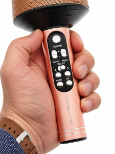 Орбита OT-ERM10 Розовый RGB микрофон (Bluetooth, динамики, USB)
