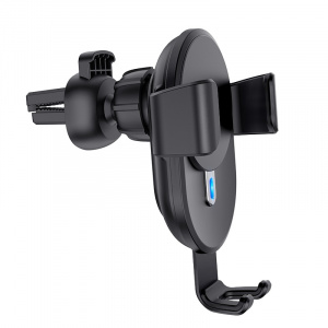 HOCO CW25 Черный Держатель для смартфонов + беспроводное ЗУ 10W (в воздуховод)