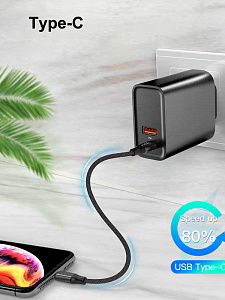 Зарядное устройство для телефона 15W адаптер на 2 гнезда Орбита OT-APU34 Черный