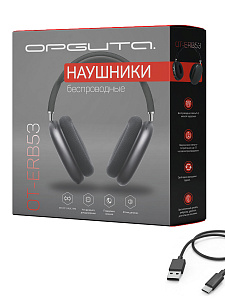 Наушники беспроводные Bluetooth с микрофоном и радио Орбита OT-ERB53 Серые