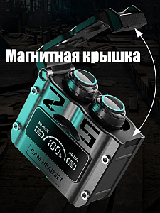 Наушники беспроводные Bluetooth с микрофоном в кейсе Орбита OT-ERB52